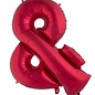 Grote folie ballon &-teken Rood