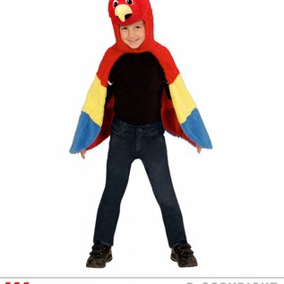 Nieuw2015-2016 Papegaai cape met vleugels voor kinderen