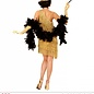 Nieuw2015-2016 Prachtige goudkleurige Charleston flapper voor feestjes