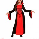 Halloween Rood met zwarte Gothic lady jurk voor kids