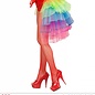 Nieuw2015-2016 Kleurrijke rokjes die je om kunt winden voor carnaval