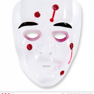 Halloween Transparante bloedende kogelgat maskers voor Halloween zombies.