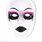 Halloween Transparante Vampier maskers voor carnaval. Je gezicht geschminkt zonder schmink. Dat is knap!
