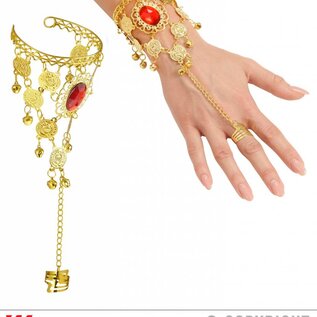 Nieuw2015-2016 Handsieraad met ring van nep goud met edelsteen voor carnaval
