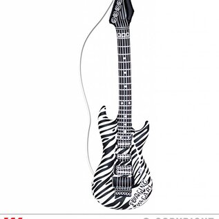 Nieuw2015-2016 Opblaasbare gitaar met zwart-witte zebra print