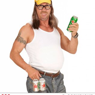 Nieuw2015-2016 Trucker petje met lange haren voor carnaval
