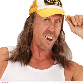 Nieuw2015-2016 Trucker petje met lange haren voor carnaval