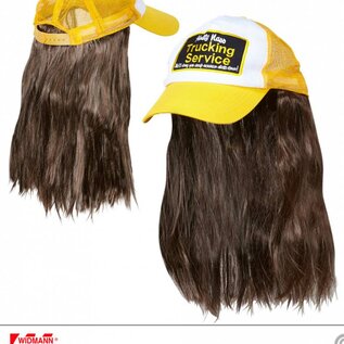 Nieuw2015-2016 Trucker petje met lange haren voor carnaval