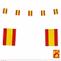 Nieuw2015-2016 Vlaggenlijntjes met Spaanse vlaggetjes voor party's