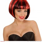 Nieuw2015-2016 Zwart rode boblijn pruiken