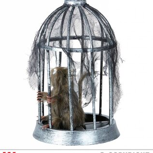 Halloween Rat in een kooi voor Halloween