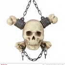 Halloween Geketende schedel