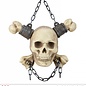 Halloween Vastgeklonken schedel als Halloween deco