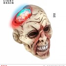 Halloween Zombie kop met licht
