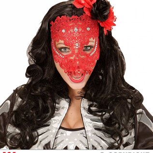Nieuw2015-2016 Rode voorhoofd maskers met steentjes