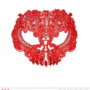 Nieuw2015-2016 Rode voorhoofd maskers met steentjes