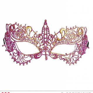 Nieuw2015-2016 Paars oogmasker van metaal voor party's