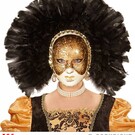Nieuw2015-2016 Venetiaans masker met veren