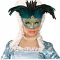 Nieuw2015-2016 Blauwe oogmaskers met veertjes en steentjes