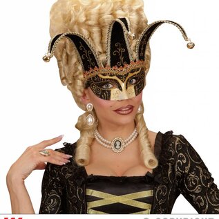 Nieuw2015-2016 Zwarte Venetiaanse oogmaskers met belletjes