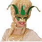 Nieuw2015-2016 Groene Venetiaanse oogmaskers met belletjes