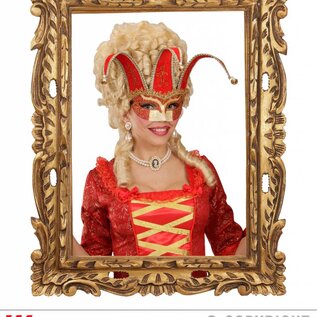 Nieuw2015-2016 Rode Venetiaanse oogmaskers met belletjes