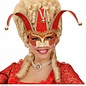 Nieuw2015-2016 Rode Venetiaanse oogmaskers met belletjes