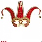 Nieuw2015-2016 Rode Venetiaanse oogmaskers met belletjes