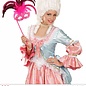 Nieuw2015-2016 Roze oogmasker met veren op stokje met glitters, steentjes en andere versierselen