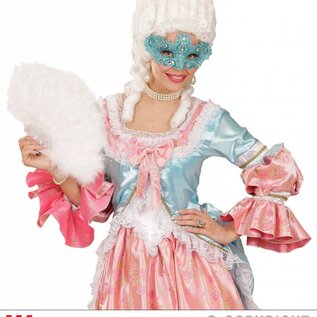 Nieuw2015-2016 Azuur blauwe Venetiaanse oogmaskertjes met steentjes