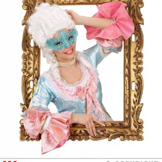 Nieuw2015-2016 Azuur blauwe Venetiaanse oogmaskertjes met steentjes