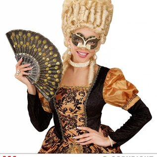 Nieuw2015-2016 Zwart oogmaskers Venetiaans met gouden glitters voor feestjes