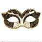 Nieuw2015-2016 Zwart oogmaskers Venetiaans met gouden glitters voor feestjes