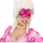 Nieuw2015-2016 Roze baronessen oogmasker met roze veertjes