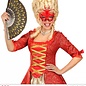 Nieuw2015-2016 Rode baronessen oogmaskers met veertjes en steentjes