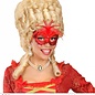 Nieuw2015-2016 Rode baronessen oogmaskers met veertjes en steentjes