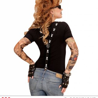 Halloween Doodskop bretels voor piraten en Halloween