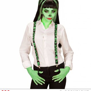 Halloween Toxic schedel bretels voor Halloween