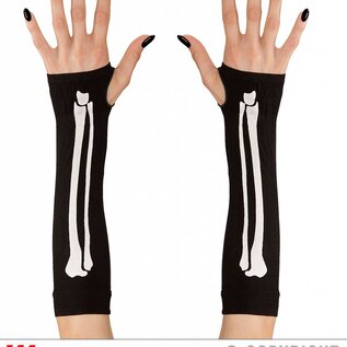 Nieuw2015-2016 Vingerloze handschoenen met botjes voor Halloween