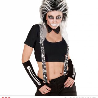 Nieuw2015-2016 Vingerloze handschoenen met botjes voor Halloween