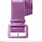 Nieuw2015-2016 Paarse sier riem met glitters
