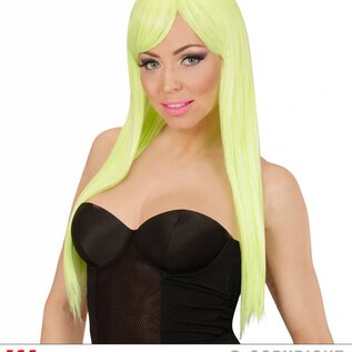 Nieuw2015-2016 Neon gele fashion pruik voor party's