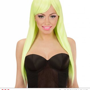 Nieuw2015-2016 Neon gele fashion pruik voor party's