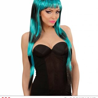 Nieuw2015-2016 Zwart met blauw gestreepte pruik voor party's