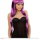 Nieuw2015-2016 Zwart met paars gestreepte pruiken