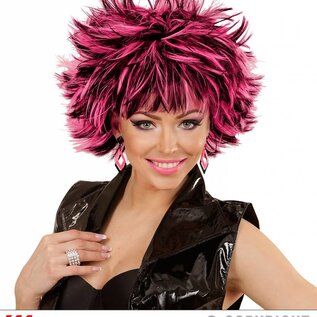 Nieuw2015-2016 Coupe ravage pruik zwart met roze voor spetterende party's