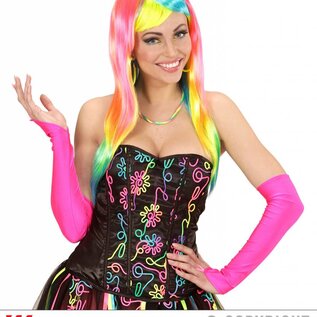 Nieuw2015-2016 Bonte neon pruiken voor carnaval