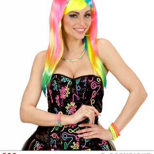 Nieuw2015-2016 Bonte neon pruiken voor carnaval