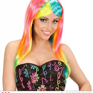 Nieuw2015-2016 Bonte neon pruiken voor carnaval