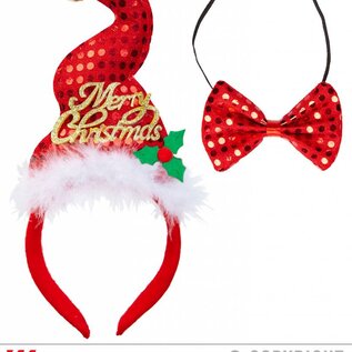 Nieuw2015-2016 Kerstmanhoedje met strikje voor een vrolijke kerst